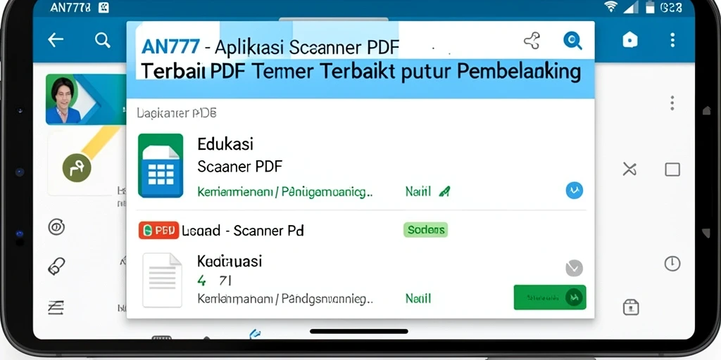 Antarmuka sederhana dan fungsi efektif AN777 untuk Scanner PDF.