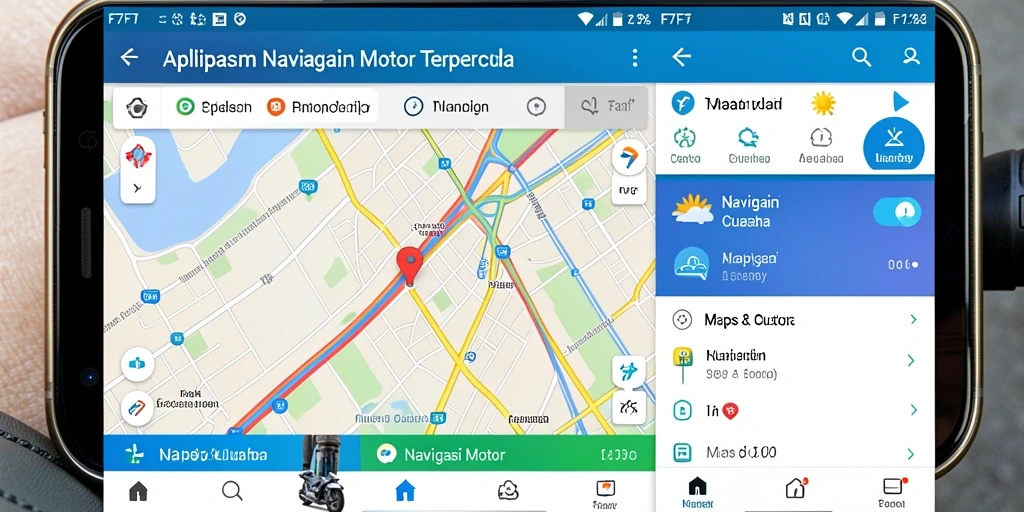 Tampilan antarmuka F7F7 untuk Navigasi Motor yang intuitif.