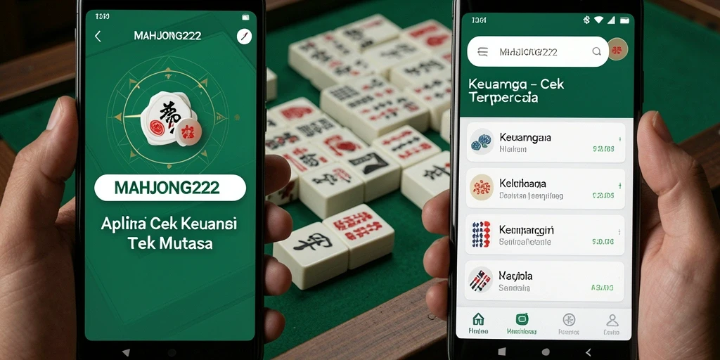Tampilan antarmuka MAHJONG222 untuk cek mutasi keuangan.