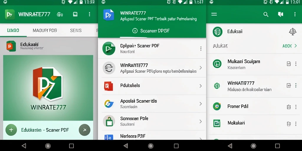 Antarmuka sederhana dan fungsional WINRATE777 untuk pemindaian PDF.